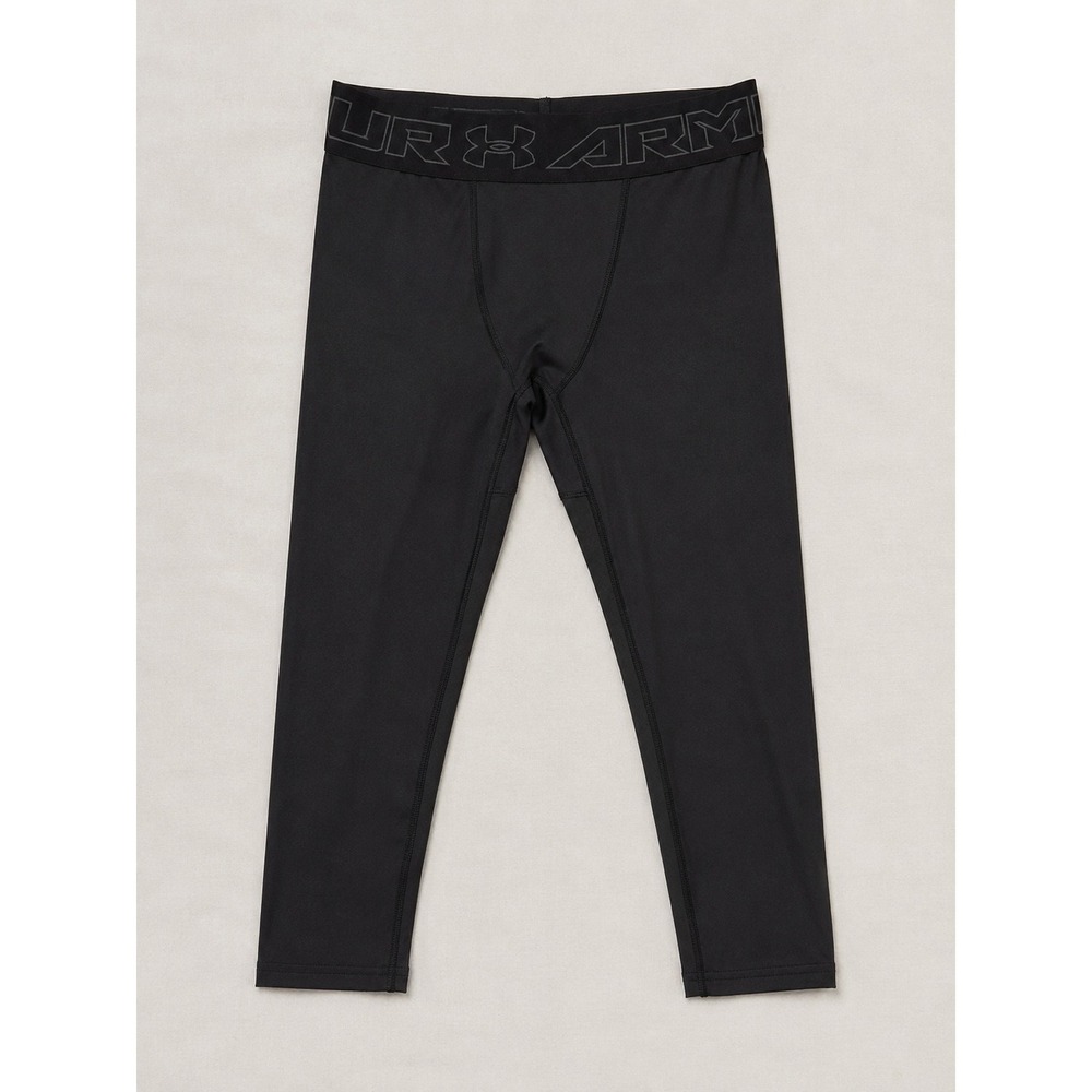 Under Armour Boys ColdGear Compression Leggings Black Tights Large‎